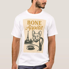 Camisa de Bulldog francesa Bone Appétit