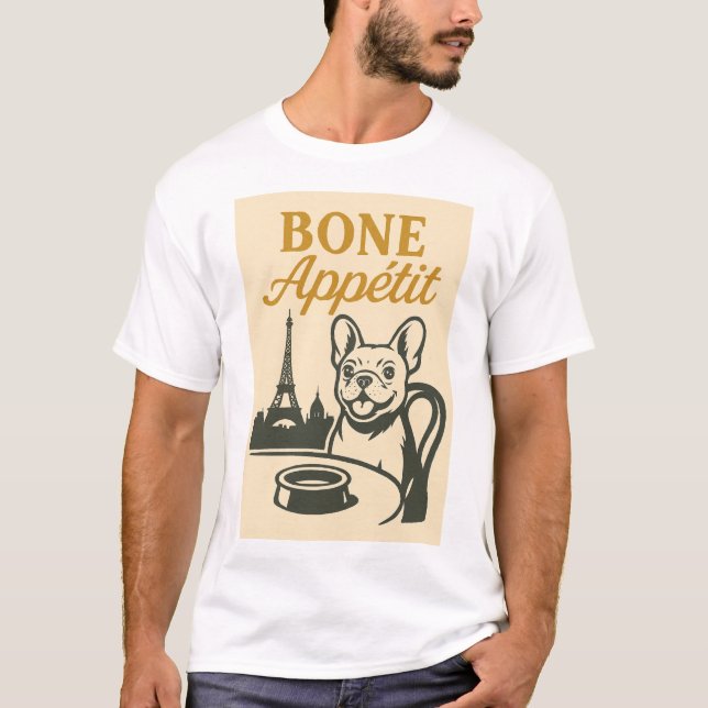 Camisa de Bulldog francesa Bone Appétit (Anverso)