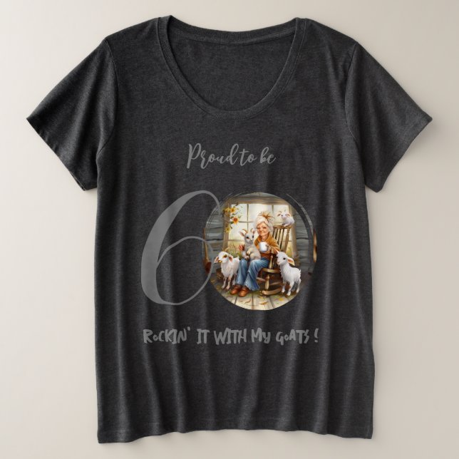 Camisa de cabra de cumpleaños para la abuela (Anverso del diseño)