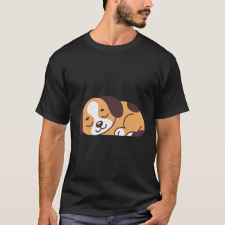 Camisa de Cachorro Durmiente - Diseño de Perro Rel