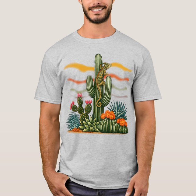 Camisa de cactus del desierto, camiseta de cactus  (Anverso)