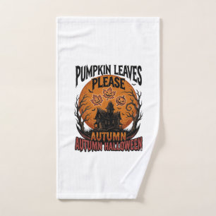 Camisa de calabaza de otoño con hojas de otoño esp