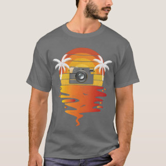 Camisa de cámara puesta de sol retro 70s vintage f