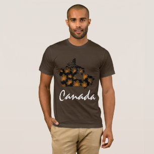 Camisa de Canadá camisa marrón de arce