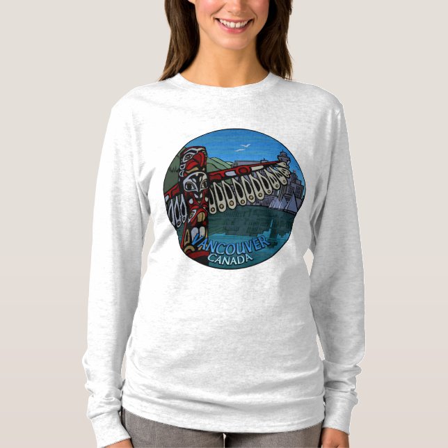 Camisa de Canadá de larga manga de recuerdo de Van (Anverso)