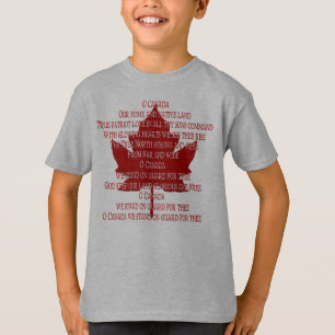 Camisa de Canadá de recuerdo de Canada Anthem Jers