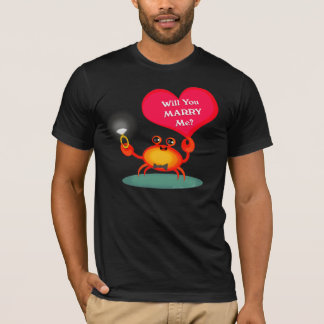 Camisa de cangrejo de compromiso boda