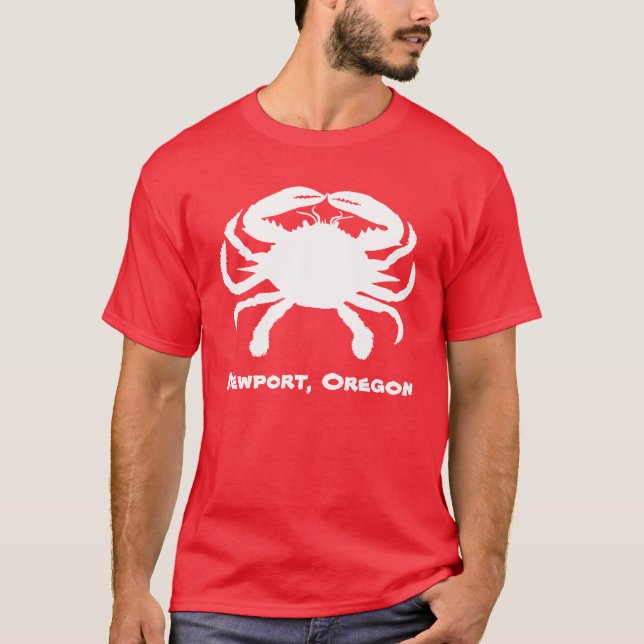 Camisa de cangrejo de Newport Oregon (Anverso)