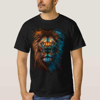 Camisa de cara de león, camiseta Safari africana