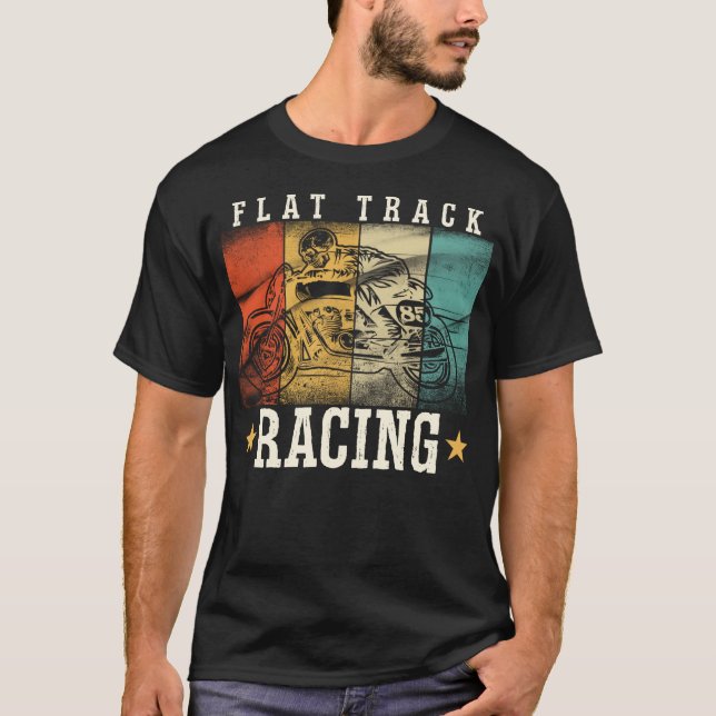 Camisa de carreras de MOTOCICLETAS Vintage PLANA (Anverso)