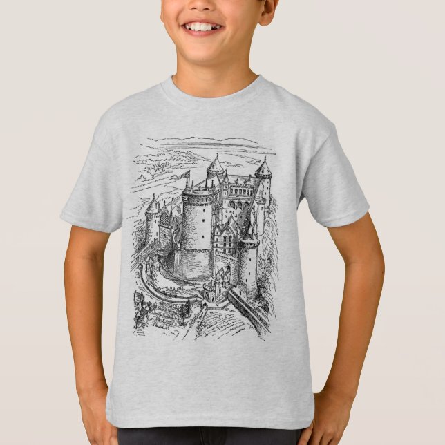 Camisa de Castillo Medieval para niños (Anverso)