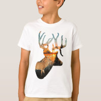 Camisa de caza de ciervos para niños, cola blanca 