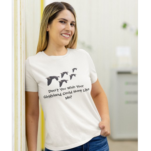 Camisa de caza de mujer - Graciosa (Funny hunting womne's shirt.)