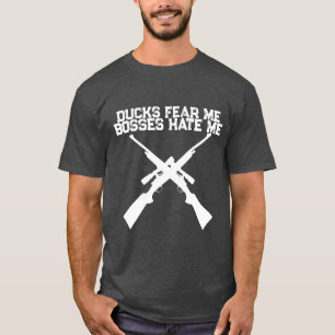 Camisa de caza de patos Los patos me temen Los jef