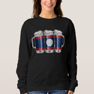 Camisa de Cerveza Laotia - Bandera de Cerveza Laos