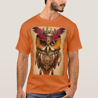 Camisa de chamán de búho sabia, con inspiración am