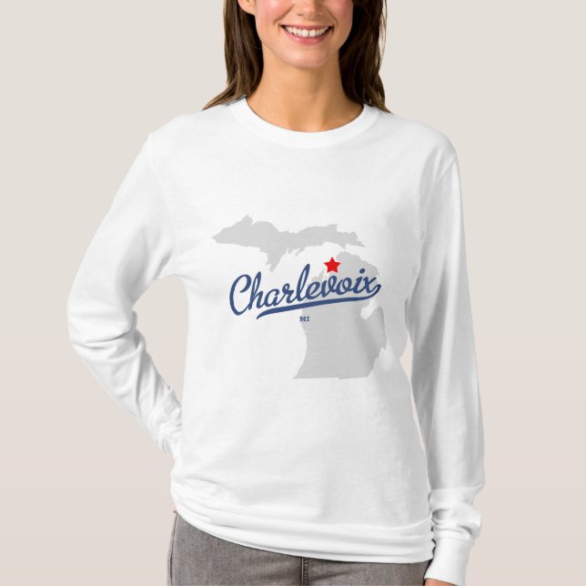 Camisa de Charlevoix Michigan MI (Anverso)