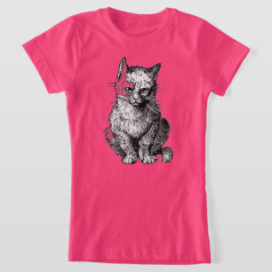 Camisa de chica animal de gato grumpy cute