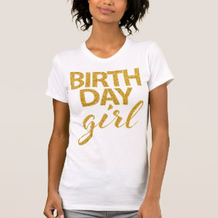 Camisa de Chica de Cumpleaños de las Secuencias de