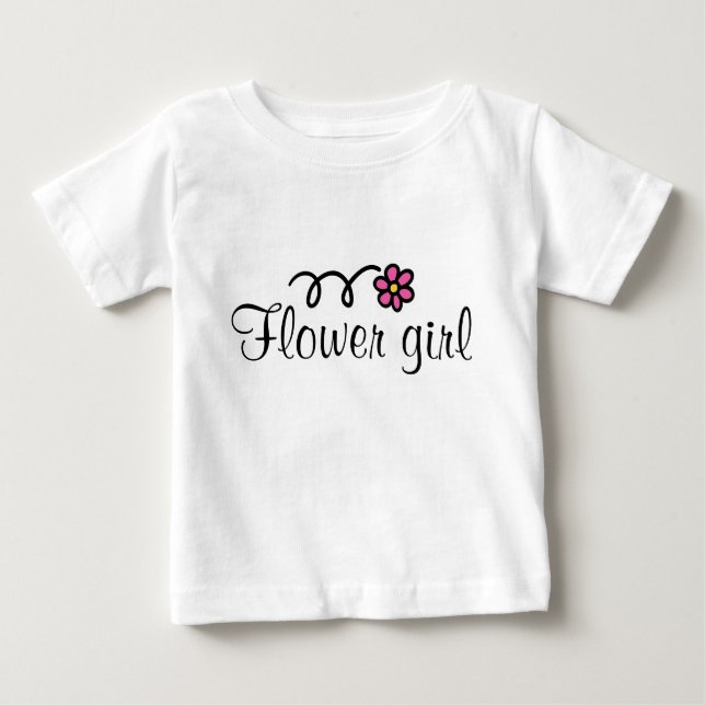 Camisa de chica de flores para niños pequeños con  (Anverso)