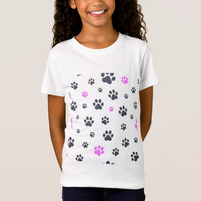 Camisa de chica de impresión camiseta suave (Anverso)