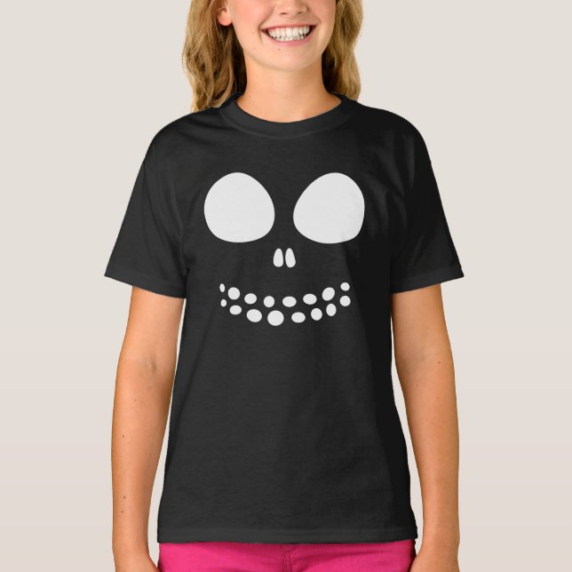 Camisa de Chicas de Black Skull Face (Anverso)