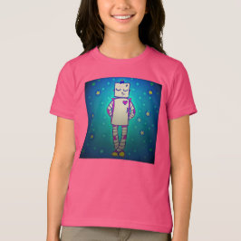 Camisa de Chicas de Cute Starry Robot