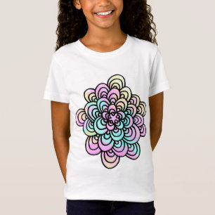 Camisa de Chicas de diseño de flores enredadas