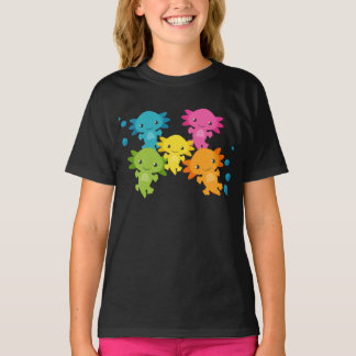 Camisa de Chicas de la familia Axolotl color arcoi