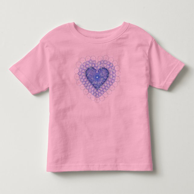 Camisa de Chicas del corazón de encaje azul (Anverso)