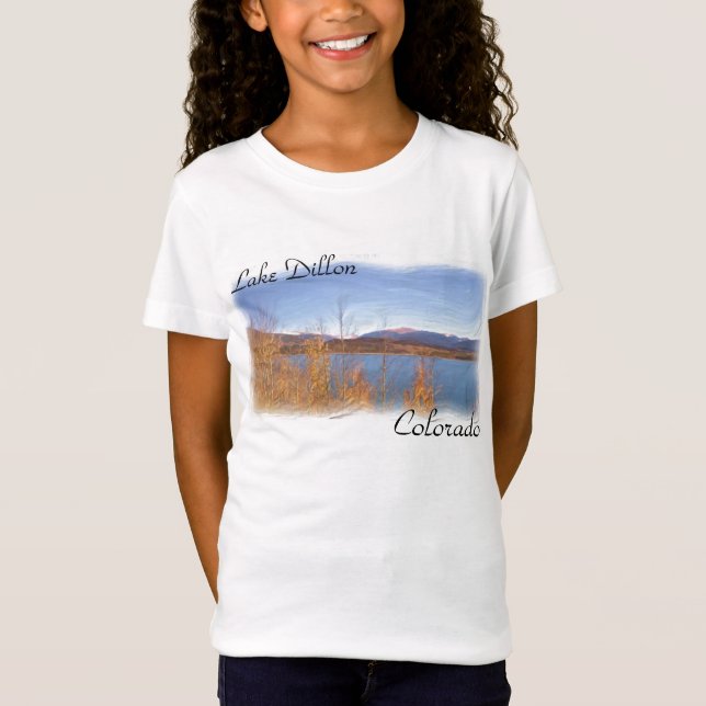 Camisa de chicas del Lago Dillon Colorado (Anverso)