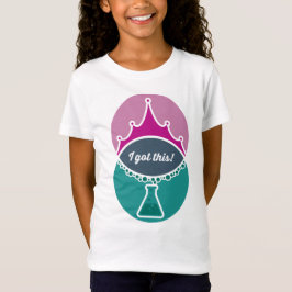 Camisa de Chicas Princesa de Ciencia (muda)