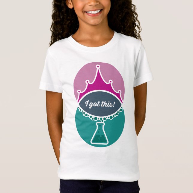 Camisa de Chicas Princesa de Ciencia (muda) (Anverso)