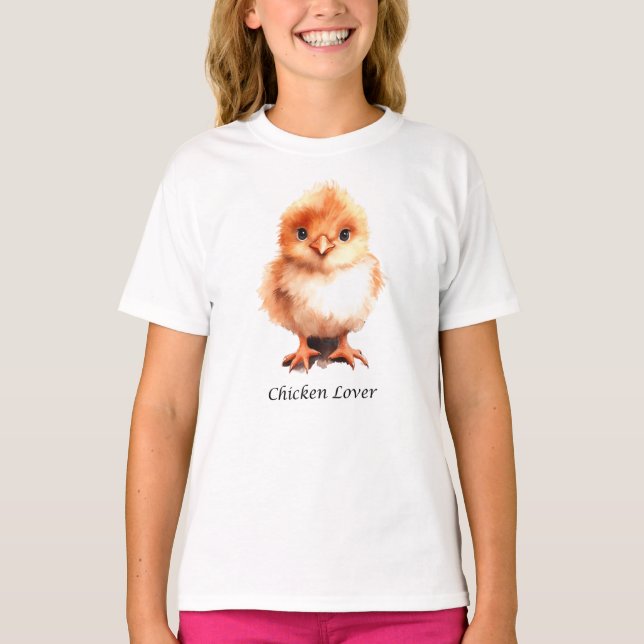 Camisa de Chicken Lover - Camisa de Pollo Cute (Anverso)