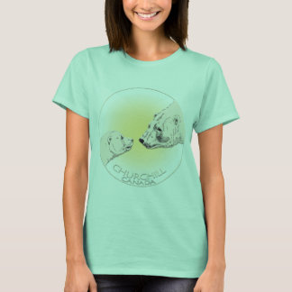Camisa de Churchill Orgánica para Mujeres con Oso 