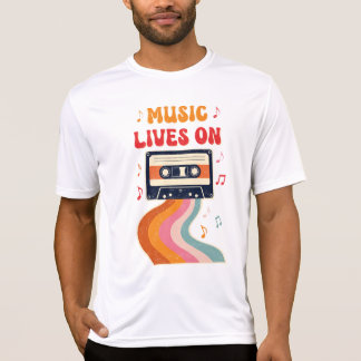 Camisa De Cinta Retro Cassette - La Música Vive En