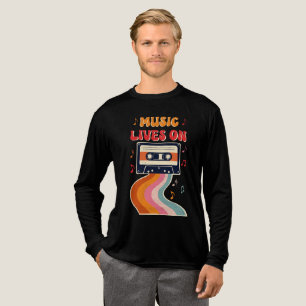 Camisa De Cinta Retro Cassette - La Música Vive En