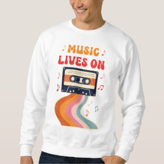 Camisa De Cinta Retro Cassette - La Música Vive En