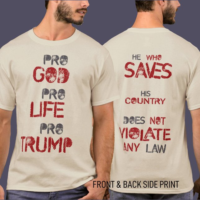 Camisa de cita de Trump | Camiseta de ropa conserv (Trump Quote Shirt | Conservative Apparel T-Shirt
He Who Saves His Country Does Not Violate Any Law)
