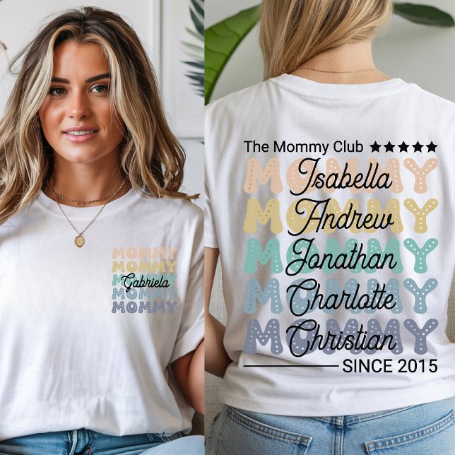 Camisa de club mami personalizado - Camisas sudade (mommy shirt, the mommy club shirt, retro mom shirt, retro mama sweatshirt, mother’s day gift,)