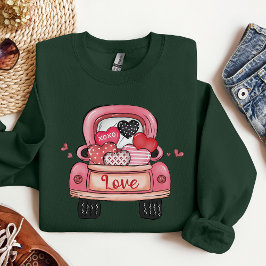 Camisa de coche de corazones de San Valentín, rega