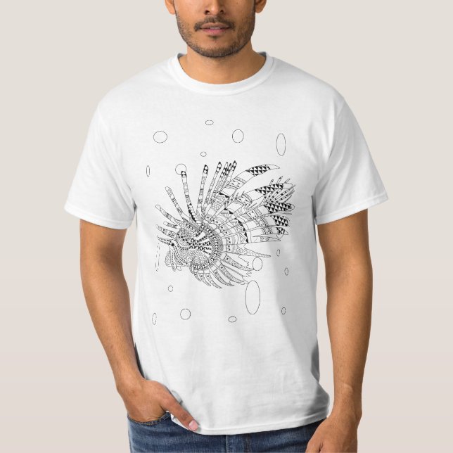 Camisa de Colores Adultos de Lionfish (Anverso)