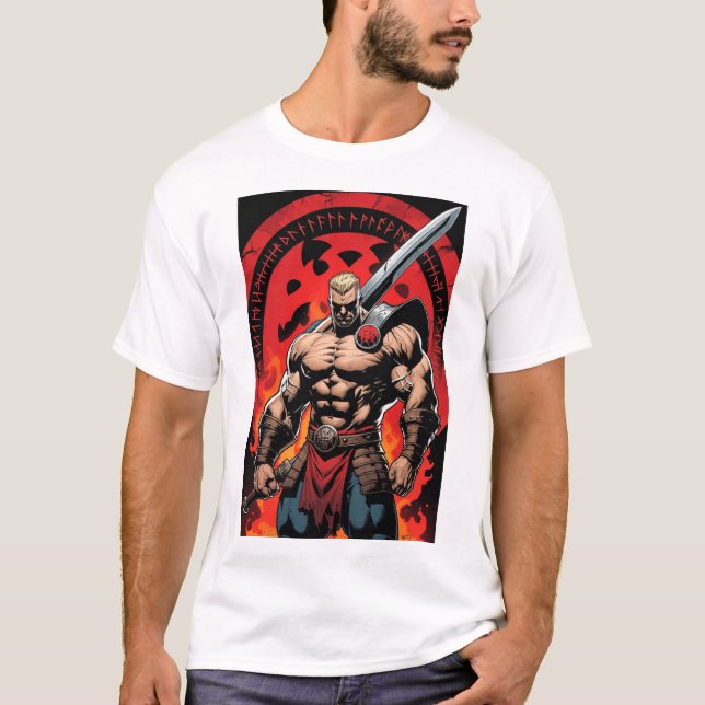 Camisa de combate de estilo cómico audaz (Anverso)