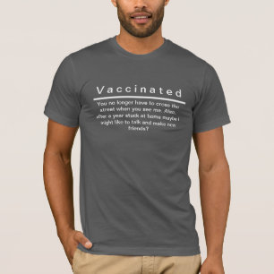Camisa de comentarios sociales vacunada