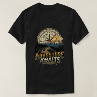 Camisa de Compás de Aventura de Camping al Aire Li