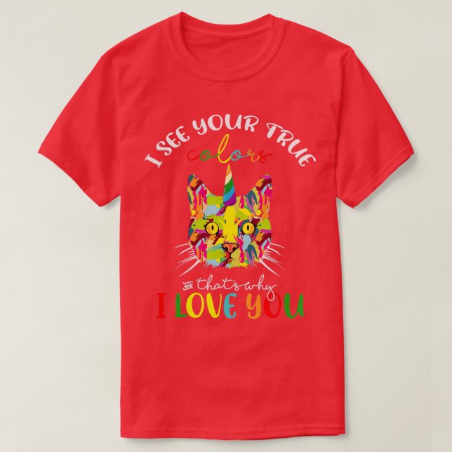 Camisa de Conciencia del Autismo Veo Tu Colo De Co (Diseño del anverso)