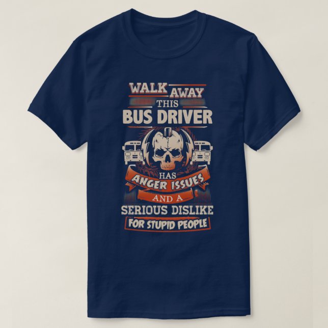 Camisa De Conductor De Autobús Enfadado (Diseño del anverso)