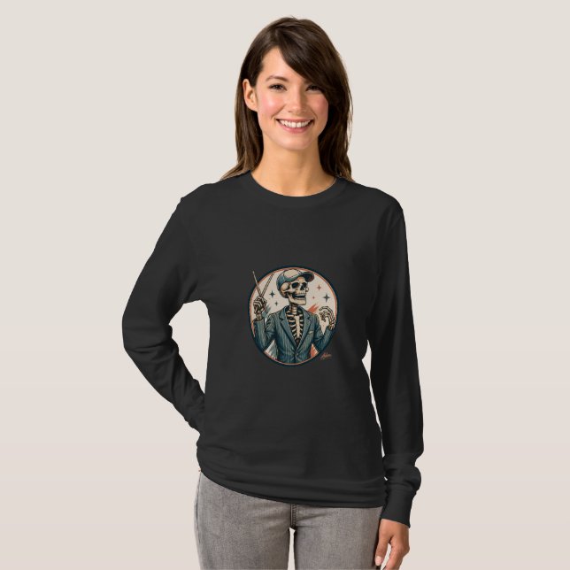Camisa de conductor esqueleto elegante (Anverso completo)
