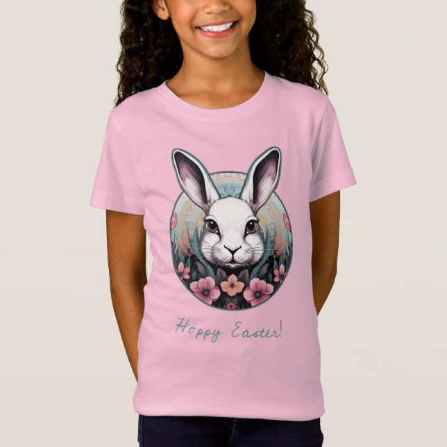 Camisa de conejo de pascua para niños (Anverso)