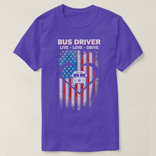 Camisa de controlador de bus de amor en vivo (Diseño del anverso)